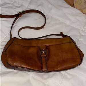 Etienne Aigner Brown Leather Crossbody Bag